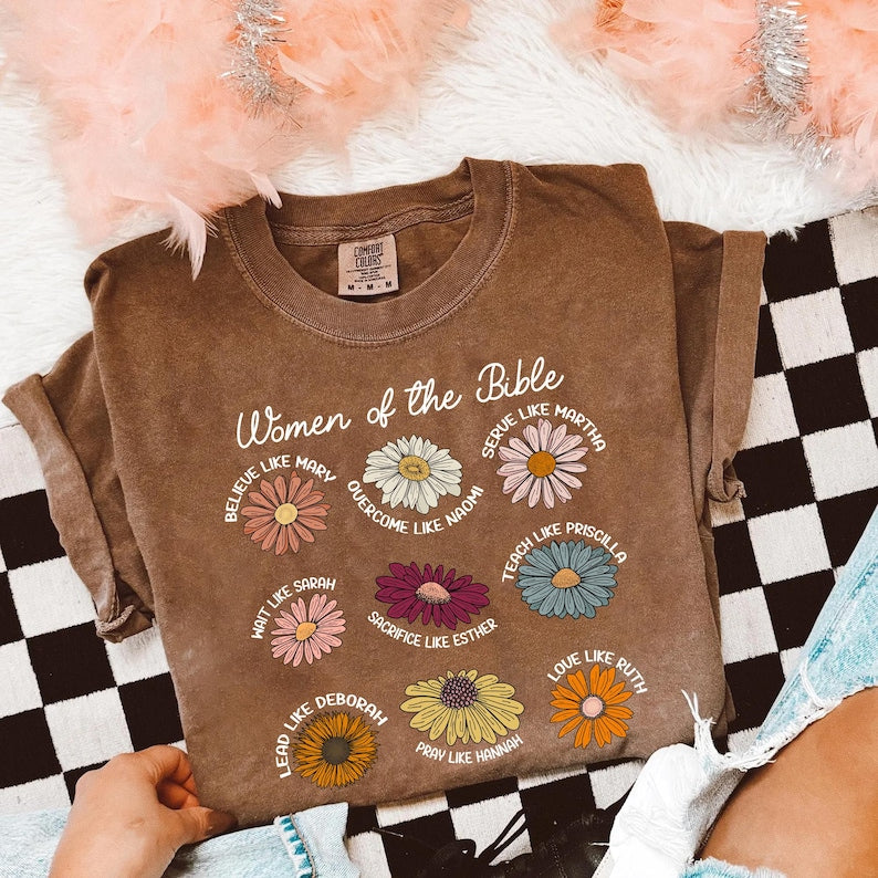 Comfort Colors Religious Woman of the Bible Shirt, Bible Women T-Shirt, Bible Shirt, Comfort Colors Christian Tee CF02
