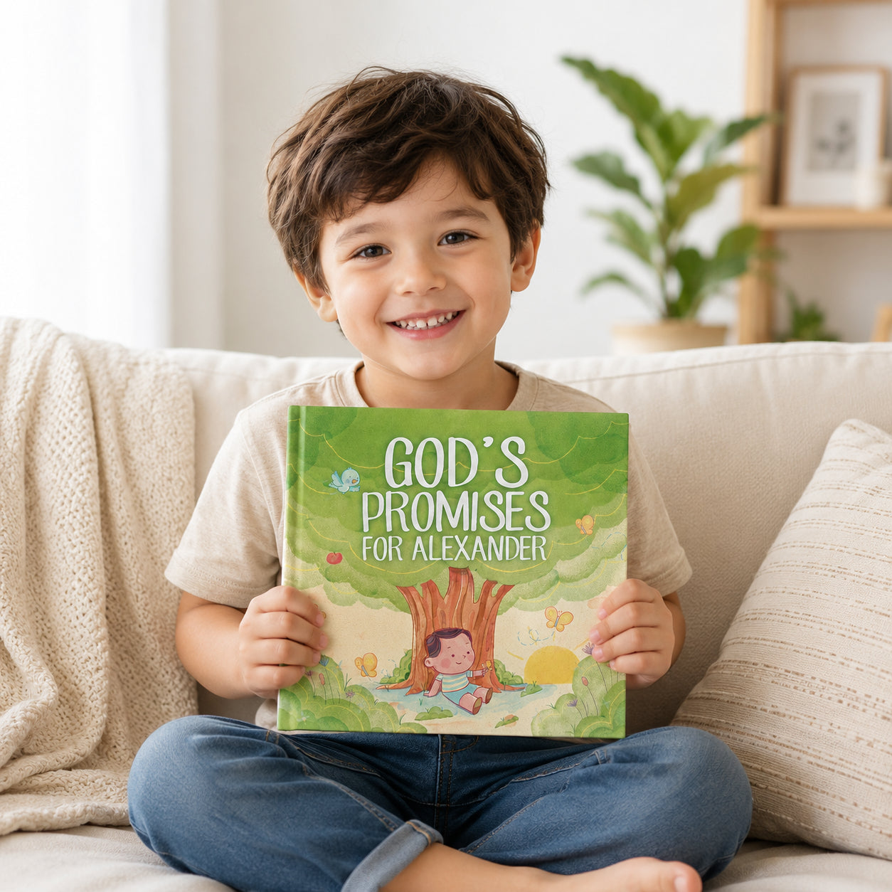 Personalized Kid/Baby Bible Verse, Custom Baptism Gift, Christening Gift, God's Promises, Boy or Girl Baptism Gift, Baby Dedication Gift, Baptism Keepsake BOOK02