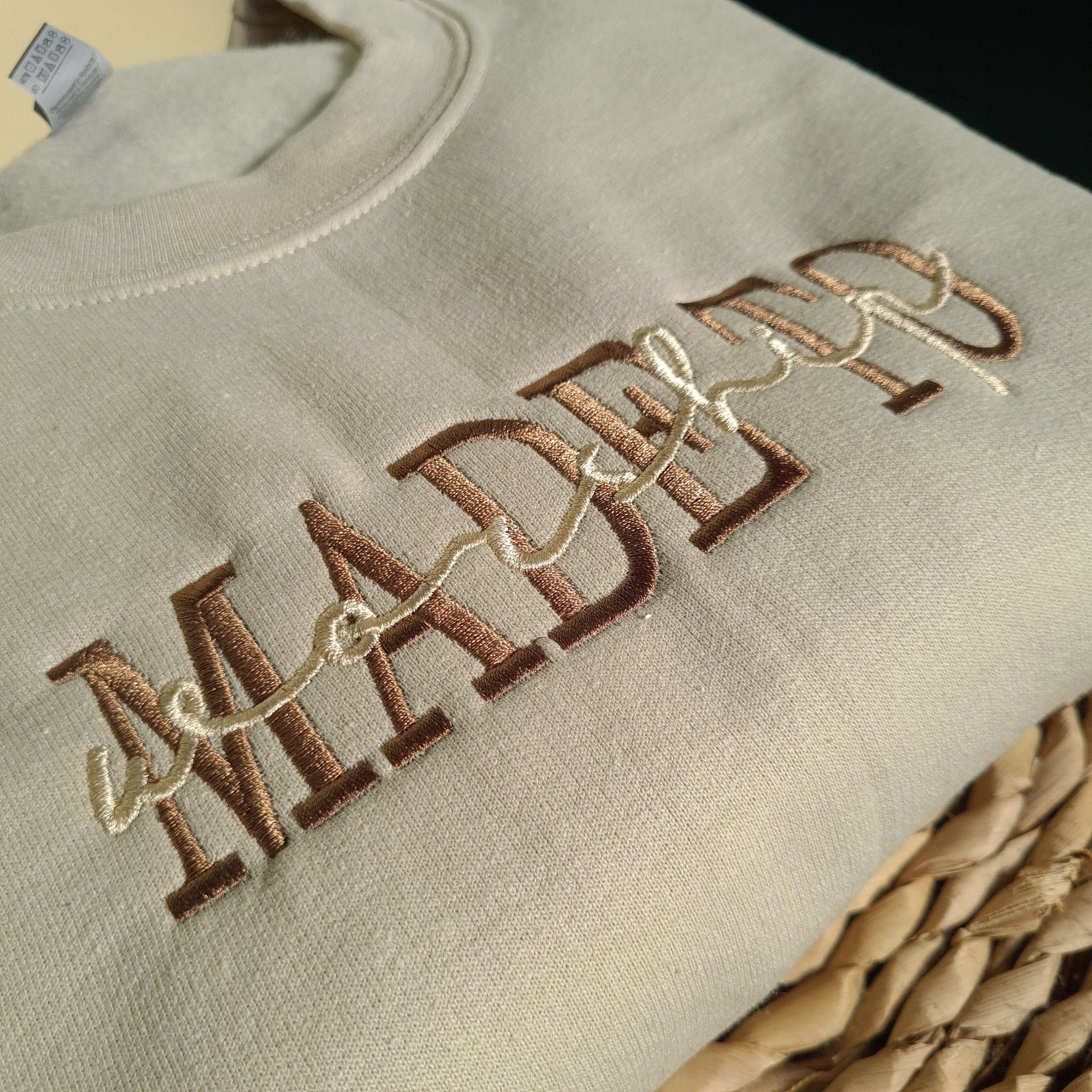 Embroidered 'Made To Worship' Christian Sweatshirt, Christian Clothing, Embroidered Christian Hoodie, Christian Gift, Oversized Crewneck