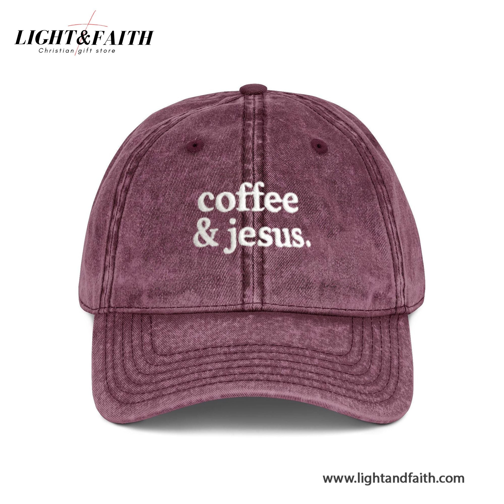 Embroidered Coffee and Jesus Washed Cap, Christian Graphic Cap, Faith and Caffeine Cap, Bible Verse Inspired Cap, Trendy Religious Cap LAFH03