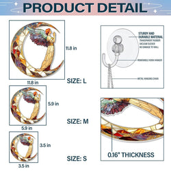 Christmas Angel Acrylic Suncatcher, Acrylic Window Hanging & Wall Art