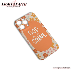 God is In Control Phone Case, Christian Phone Case, Bible Verse Phone Case, Religious Gift, PCLAF04