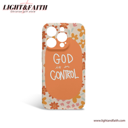 God is In Control Phone Case, Christian Phone Case, Bible Verse Phone Case, Religious Gift, PCLAF04