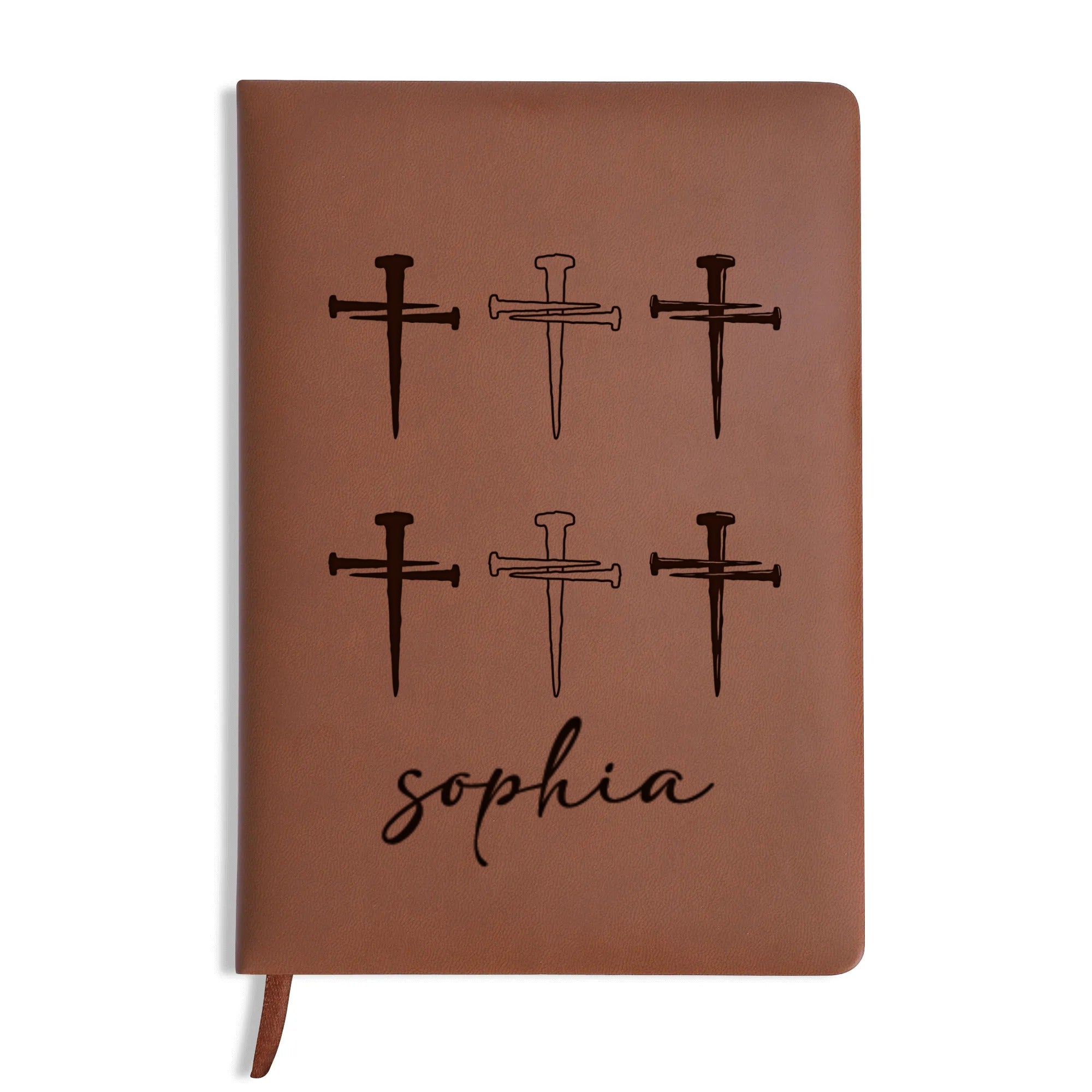 Personalized Christian Journal with Cross Design, Custom Name Prayer & Faith Notebook, Religious Gift, First Communion Gifts, Birthday. NBLAF28