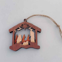 Wooden Christmas Tree Ornaments, Ideas For Christmas Trees, Christmas Ornaments, Nativity Scene Craft DCLAF30