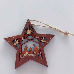 Wooden Christmas Tree Ornaments, Ideas For Christmas Trees, Christmas Ornaments, Nativity Scene Craft DCLAF30