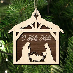 Wooden Christmas Tree Ornaments, Ideas For Christmas Trees, Christmas Ornaments, Nativity Scene Craft DCLAF30
