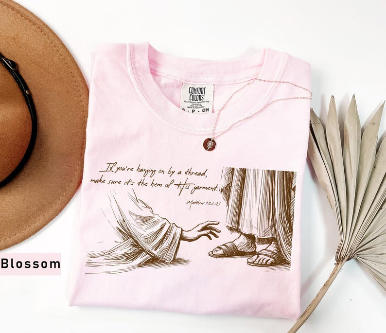 Christian Faith Shirt, Comfort Colors, Matthew Bible Verse Tee, Religious Graphic, Inspirational Jesus Shirt CFS31