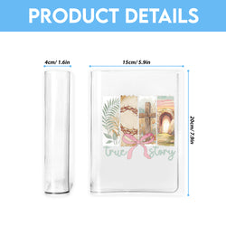 True Story Book Vase, Christian Book Vase, Faith Book Vase, Bible Verse Book Shaped Flower Vase, Jesus Lover Book Vase
