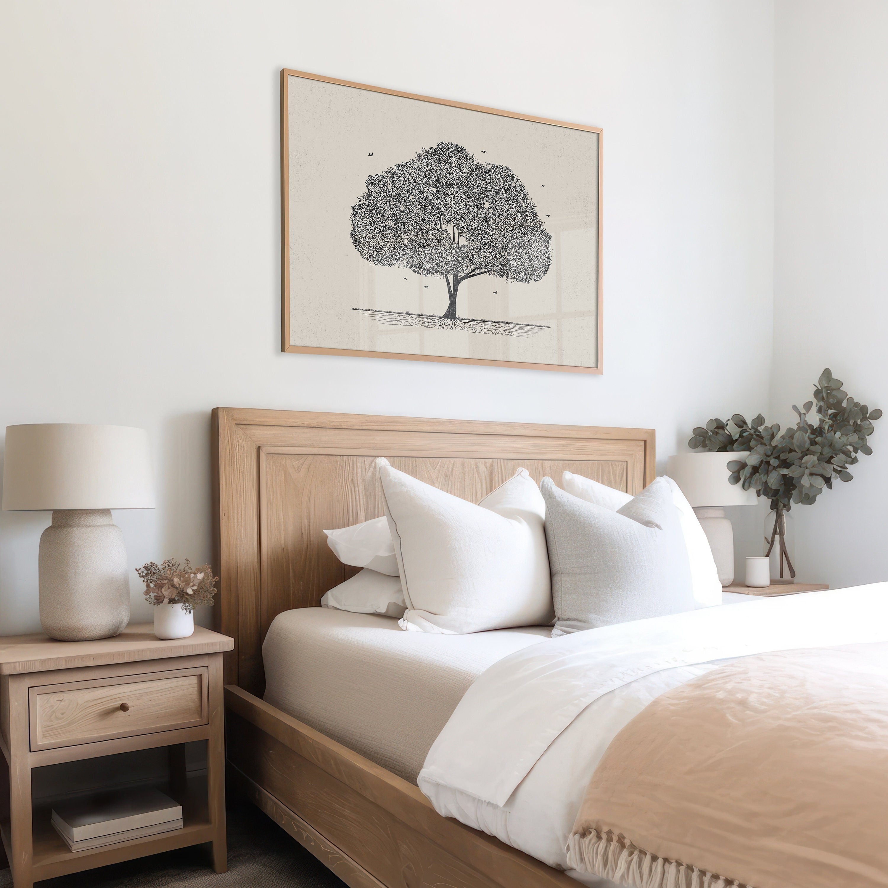 Faith of Mustard Seed Poster, Faith Moves Mountains Poster, Kingdom of God Art Poster, Jesus WALL art, Mustard Tree Poster, Parable