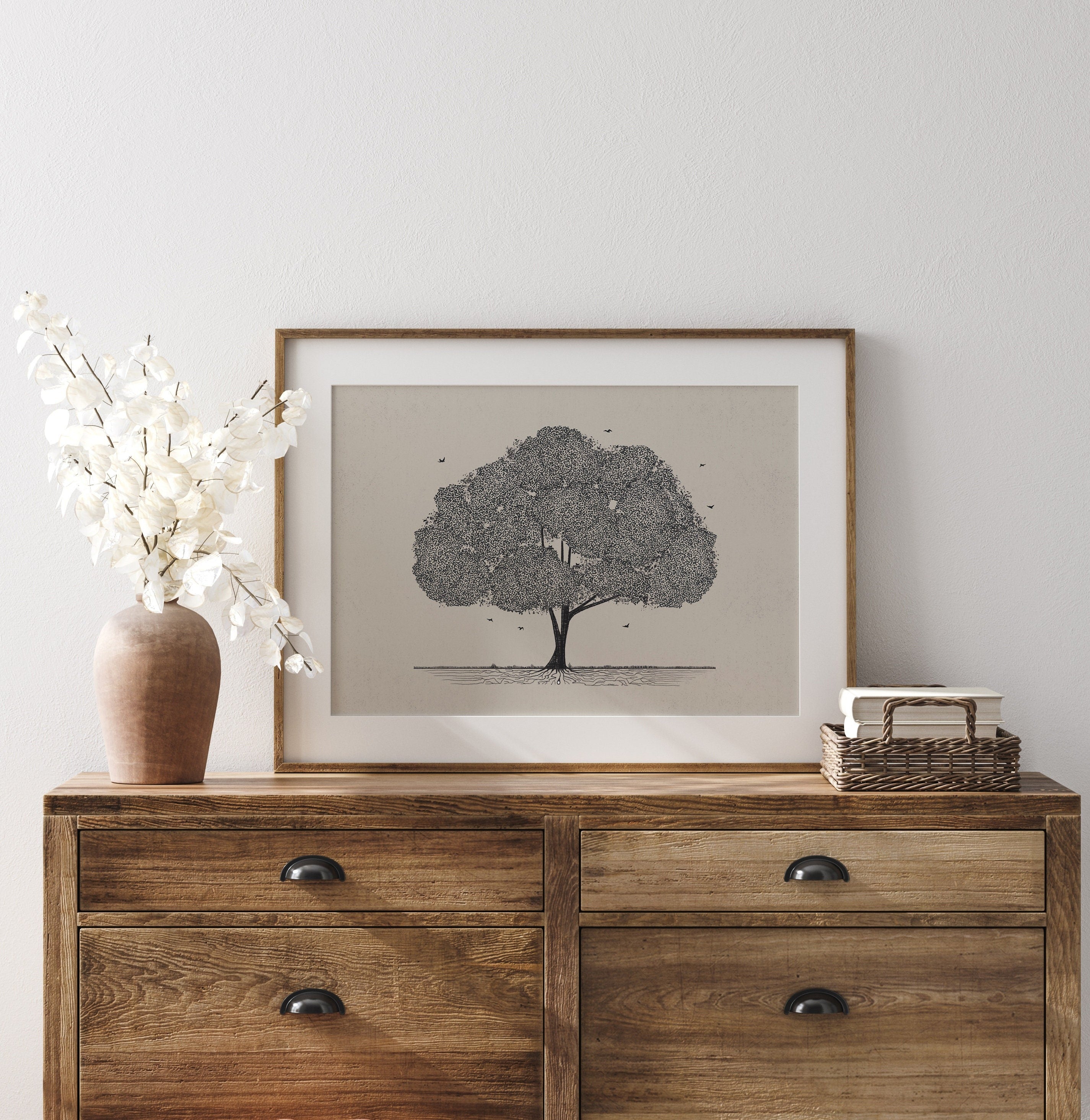 Faith of Mustard Seed Poster, Faith Moves Mountains Poster, Kingdom of God Art Poster, Jesus WALL art, Mustard Tree Poster, Parable