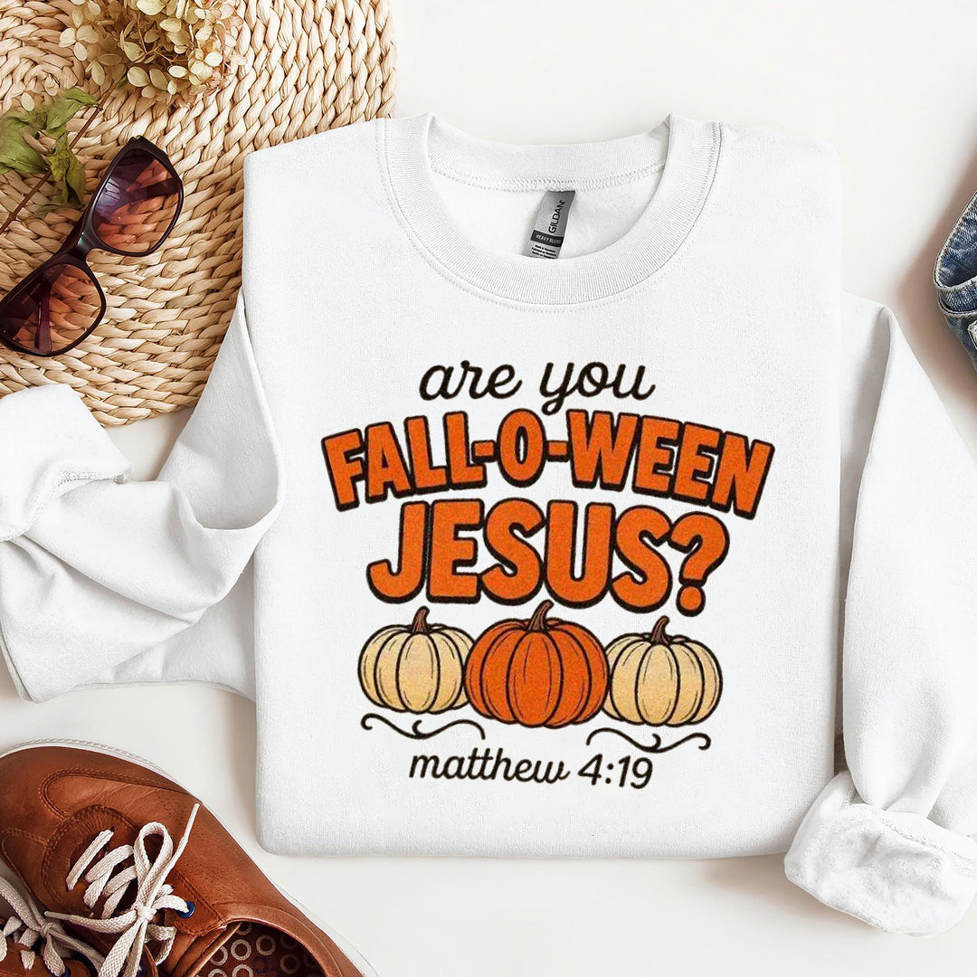 Retro Fall Religious Shirt, Are You Fall-O-Ween Jesus, Womens Christian Shirt, Follow Jesus Shirt, Bible Matthew Shirt, Cute Thankful Shirt ILAF58