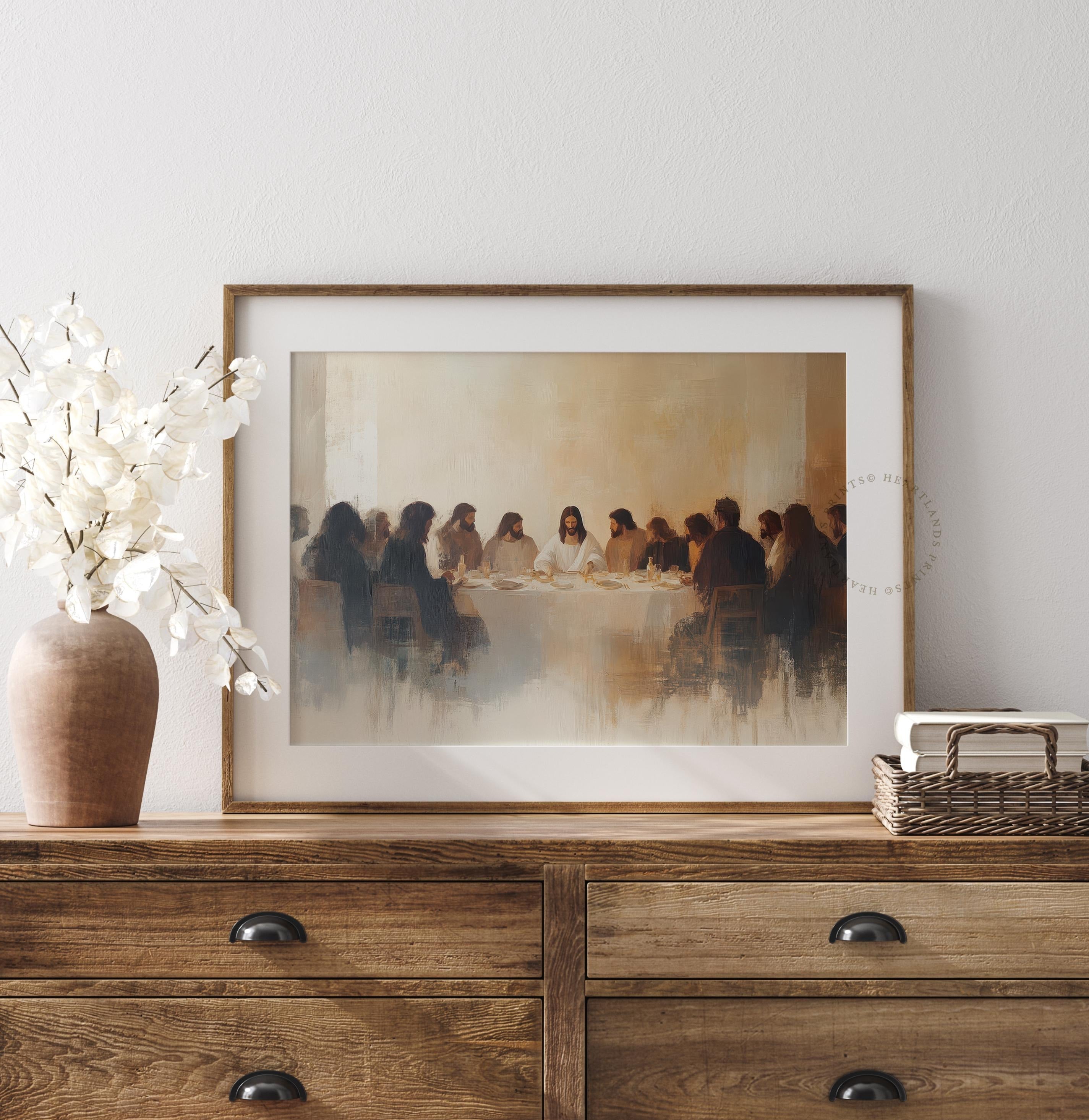 Jesus Twelve Disciples Poster, Christian Artwork Last Supper Wall Art, Jesus Wall Art, The Last Supper Poster
