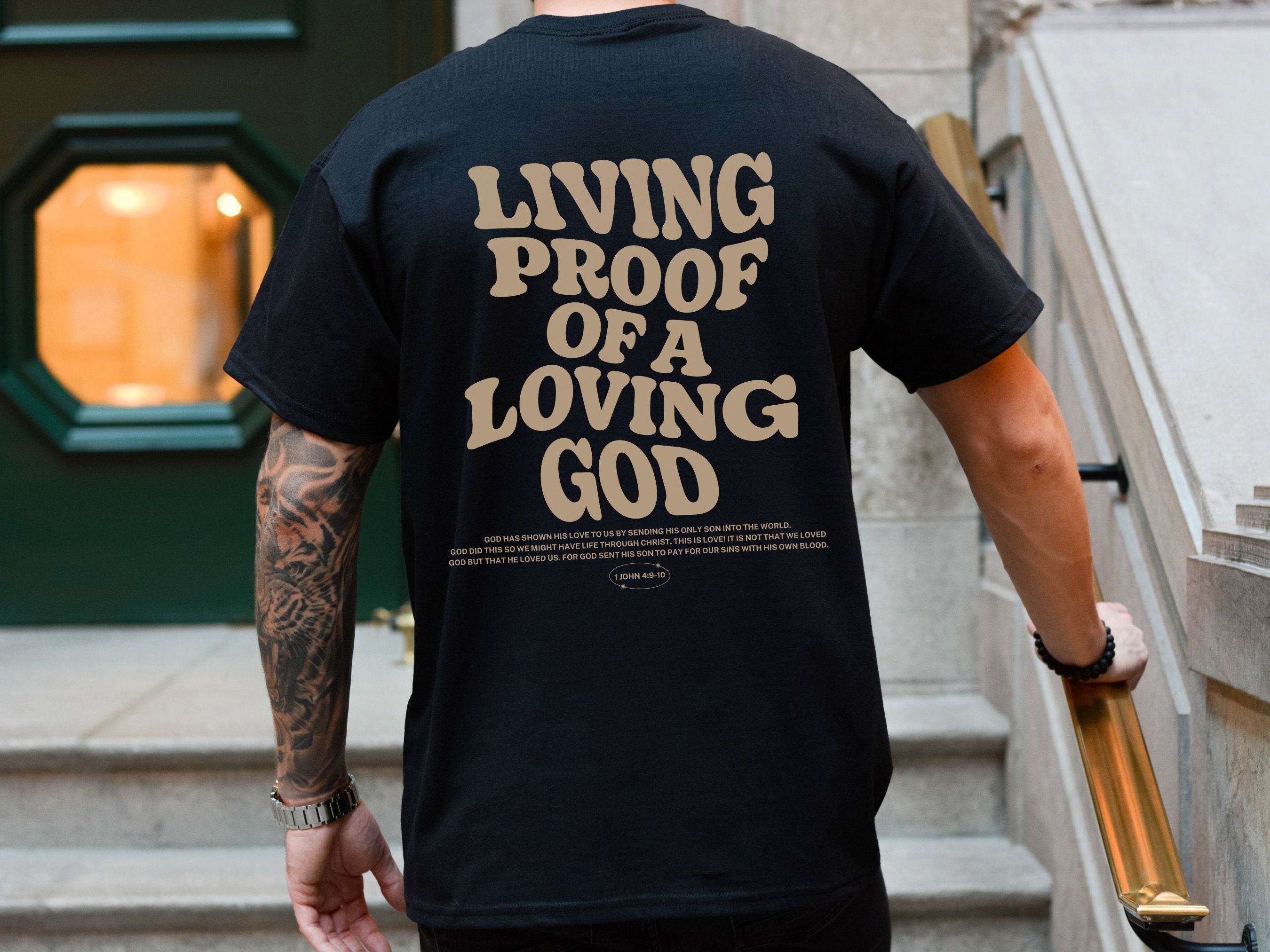 Aesthetic Christian Comfort Colors® Shirt For Men Christian Apparel Brown Jesus T-Shirt Christian Streetwear Clothing Bible Verse T Shirt Christian Men Gift