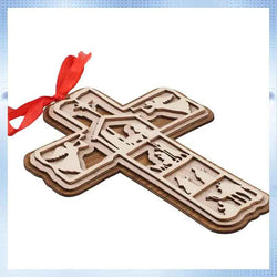 Jesuspirit Cross Ornaments For Christmas Tree, Christian Christmas Ornaments, Jesus Christmas Ornaments Religious, Ideas For Christmas Trees DCLAF34