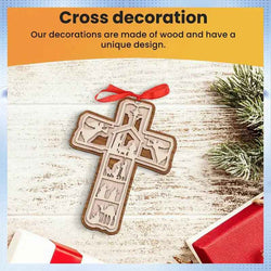 Jesuspirit Cross Ornaments For Christmas Tree, Christian Christmas Ornaments, Jesus Christmas Ornaments Religious, Ideas For Christmas Trees DCLAF34