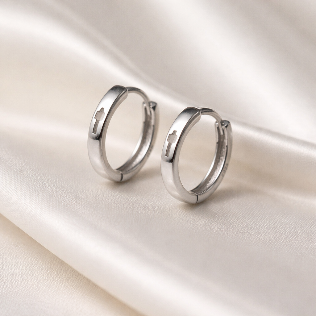 Minimalist Silver Cross Ring for Women, Adjustable Christian Ring, Religious Jewelry Gift, Elegant Catholic Cross Band (Copy)