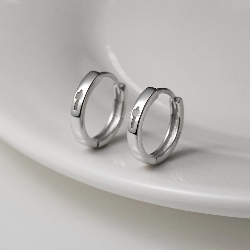 Minimalist Silver Cross Ring for Women, Adjustable Christian Ring, Religious Jewelry Gift, Elegant Catholic Cross Band (Copy)