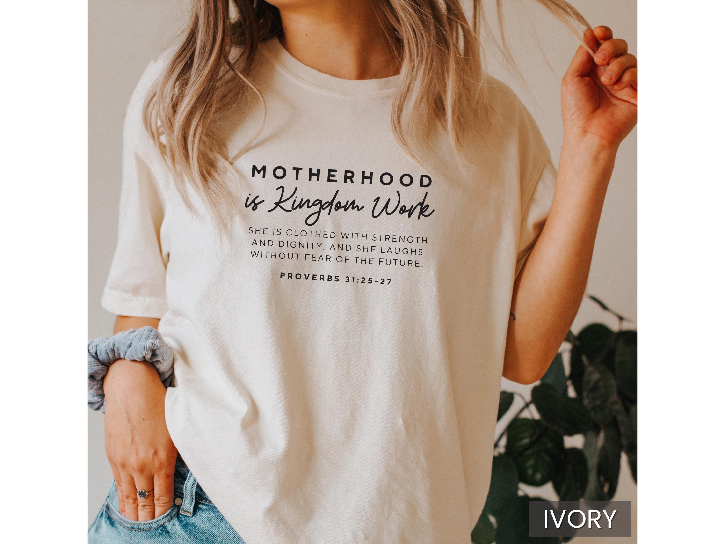 Christian Mom Shirt Comfort Colors Mom T Shirt Christian Tee Christian Mother's Day Gift Homeschool Mama Shirt Religious Shirt for Women.