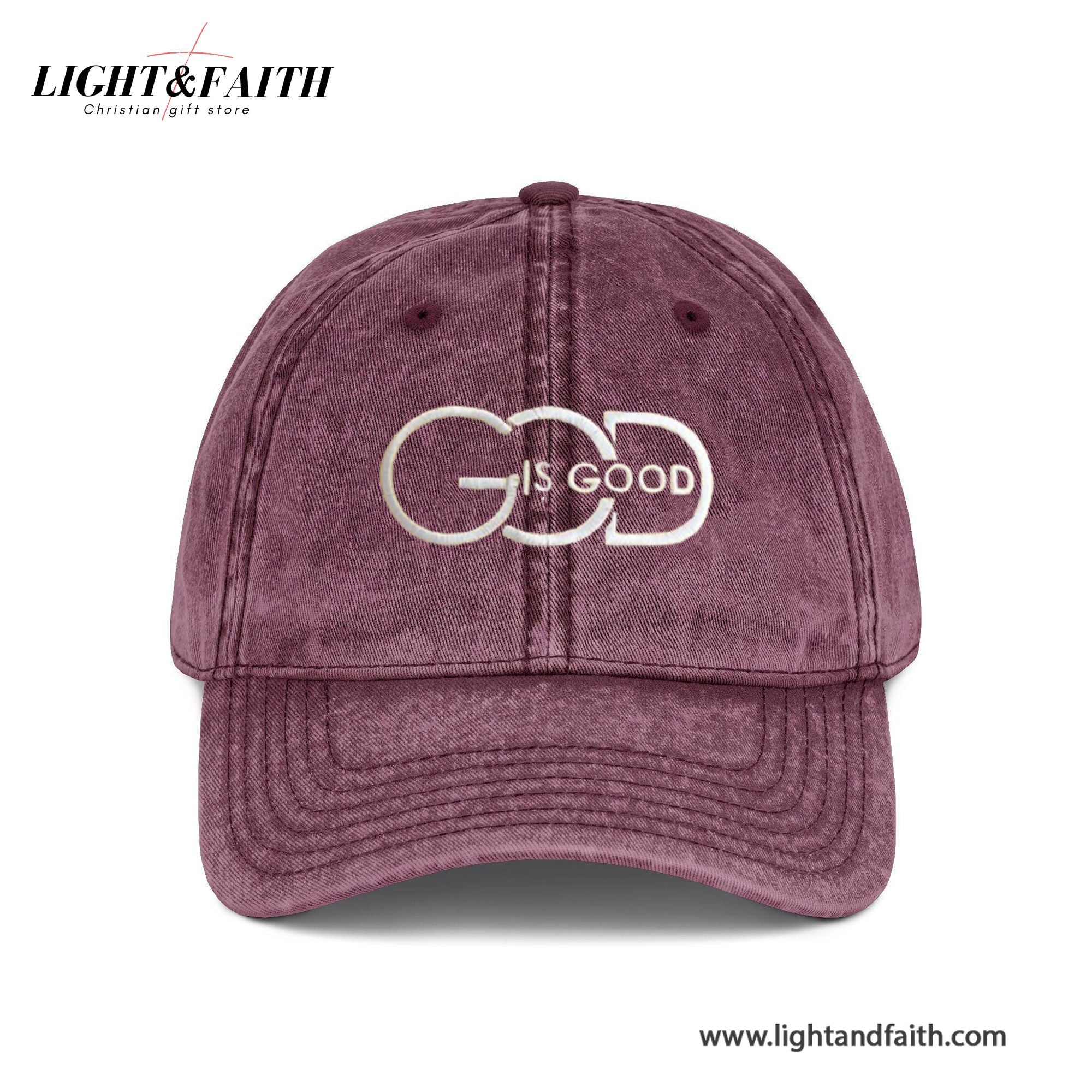 God Is Good Washed Caps, Religious God Embroidery Baseball Hat, Vintage Jesus Hat, Christian Hat, Gift for Her LAFH04