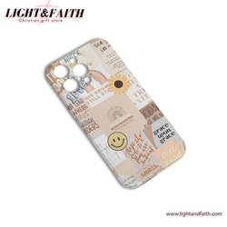 Faith Sticker Collage Phone Case, Christian Phone Case, Bible Verse Phone Case, Religious Gift, PCLAF42