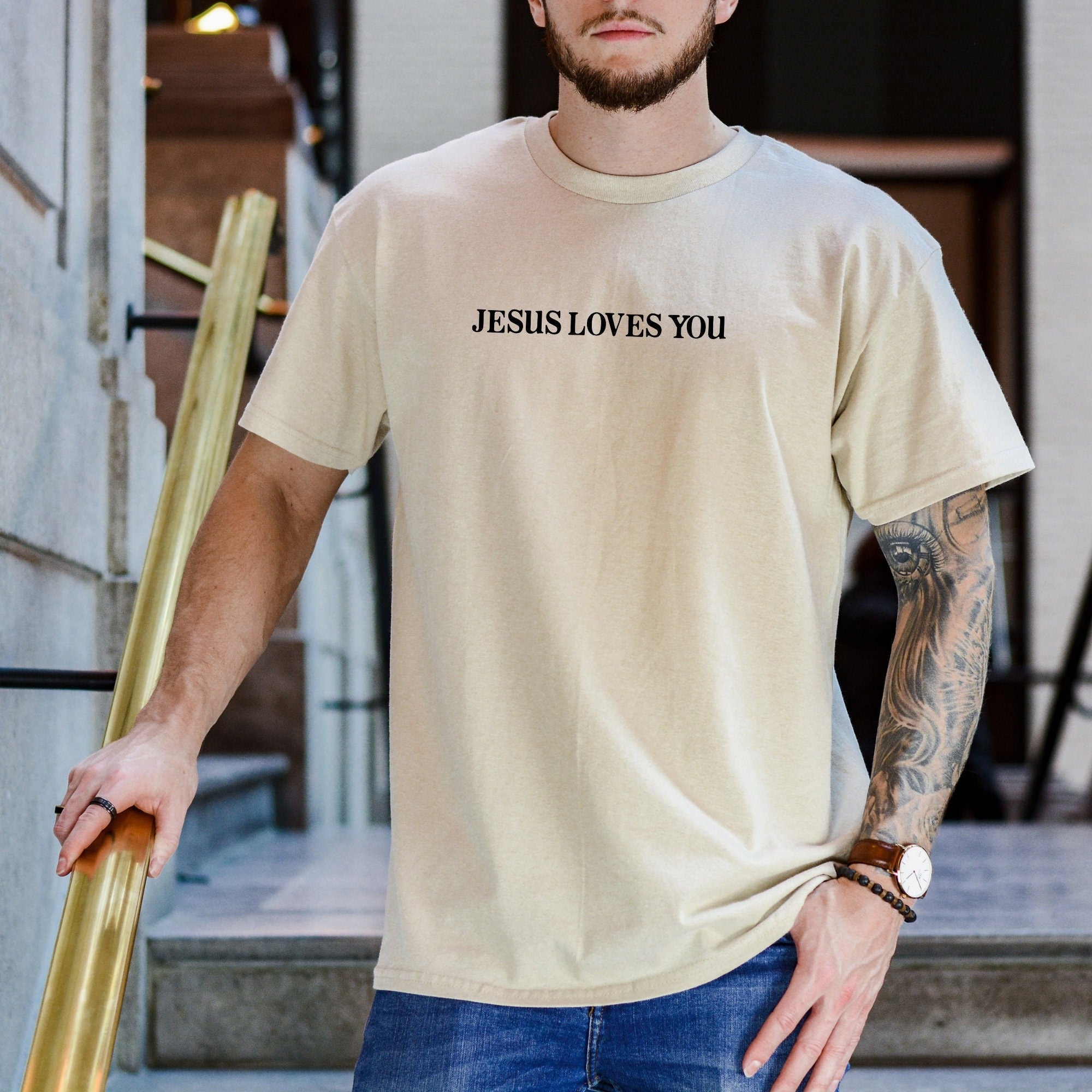 Jesus Loves You Christian Comfort Colors® TShirts Christian Shirt Worship Shirt Jesus Shirt Christian Apparel Christian TShirts Bible Verse Christian Merch