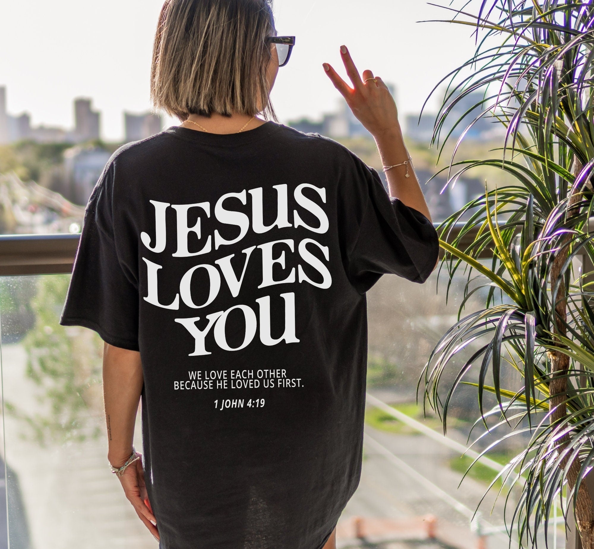 Jesus Loves You Christian Comfort Colors® TShirts Christian Shirt Worship Shirt Jesus Shirt Christian Apparel Christian TShirts Bible Verse Christian Merch