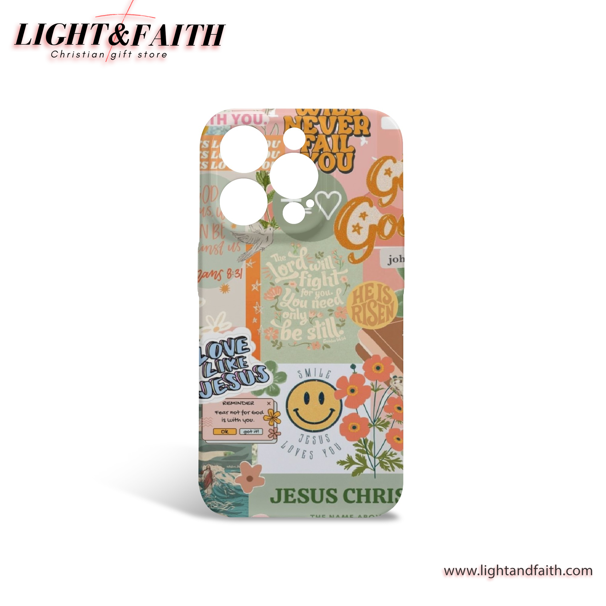 Aesthetic Scripture Phone Case – Joyful Christian Stickers & Jesus Art, Christian Phone Case, Bible Verse Phone Case, Religious Gift, PCLAF43