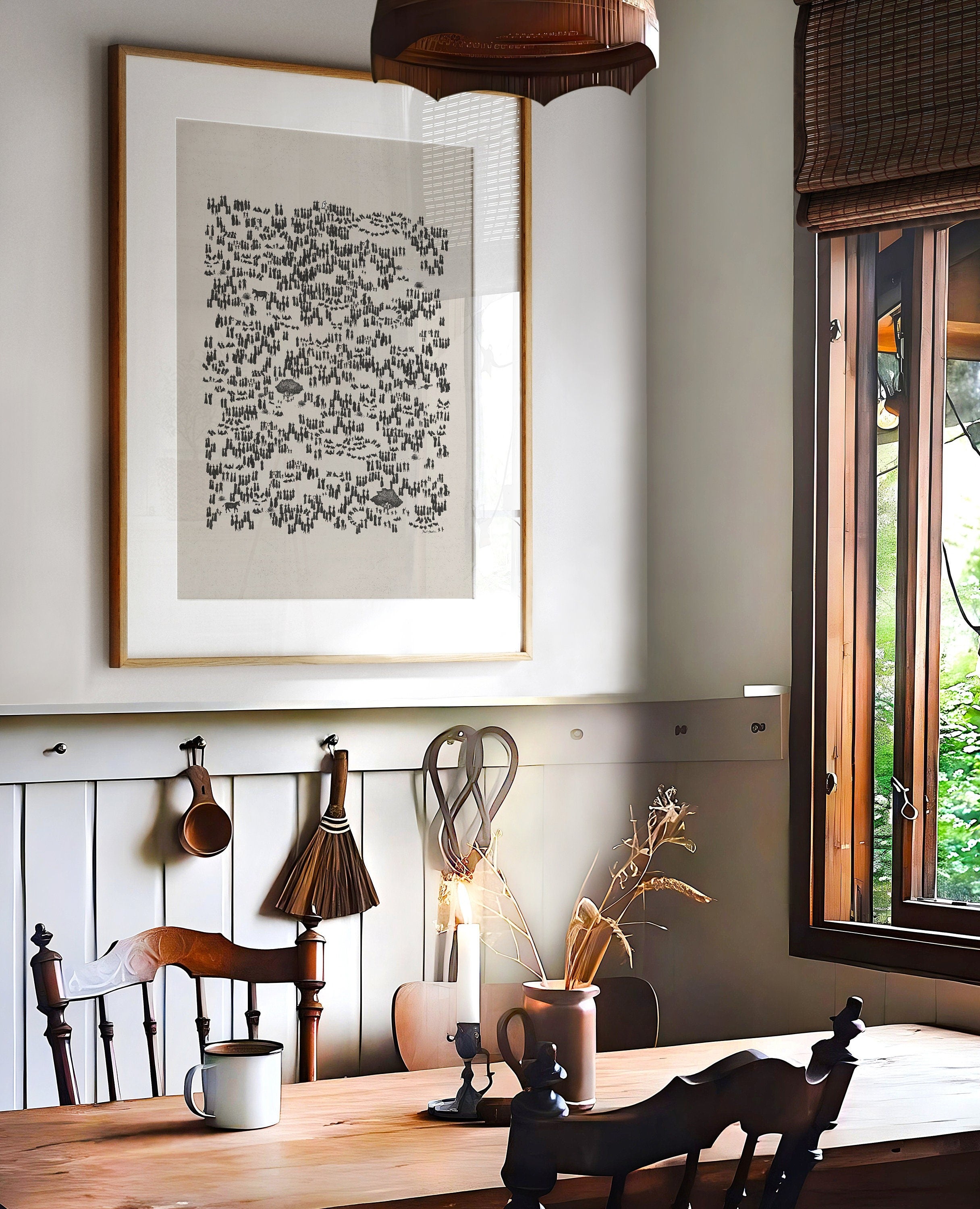 Jesus Feeds the 5000 Poster, Jesus Poster, Christian Poster