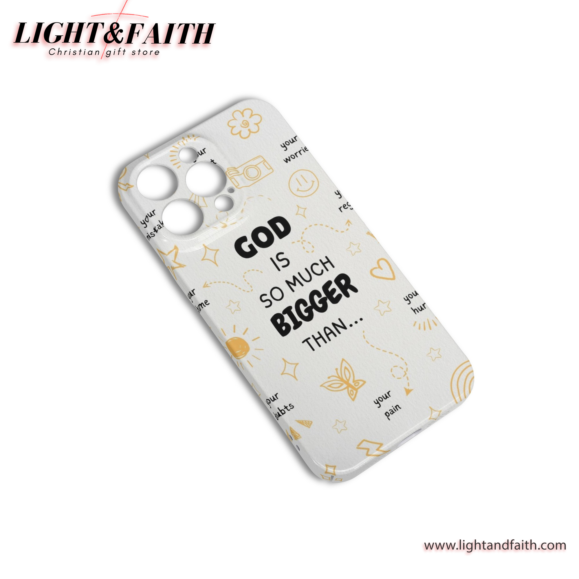 God is So Much Bigger Than Phone Case, Christian Phone Case, Bible Verse Phone Case, Religious Gift, PCLAF44