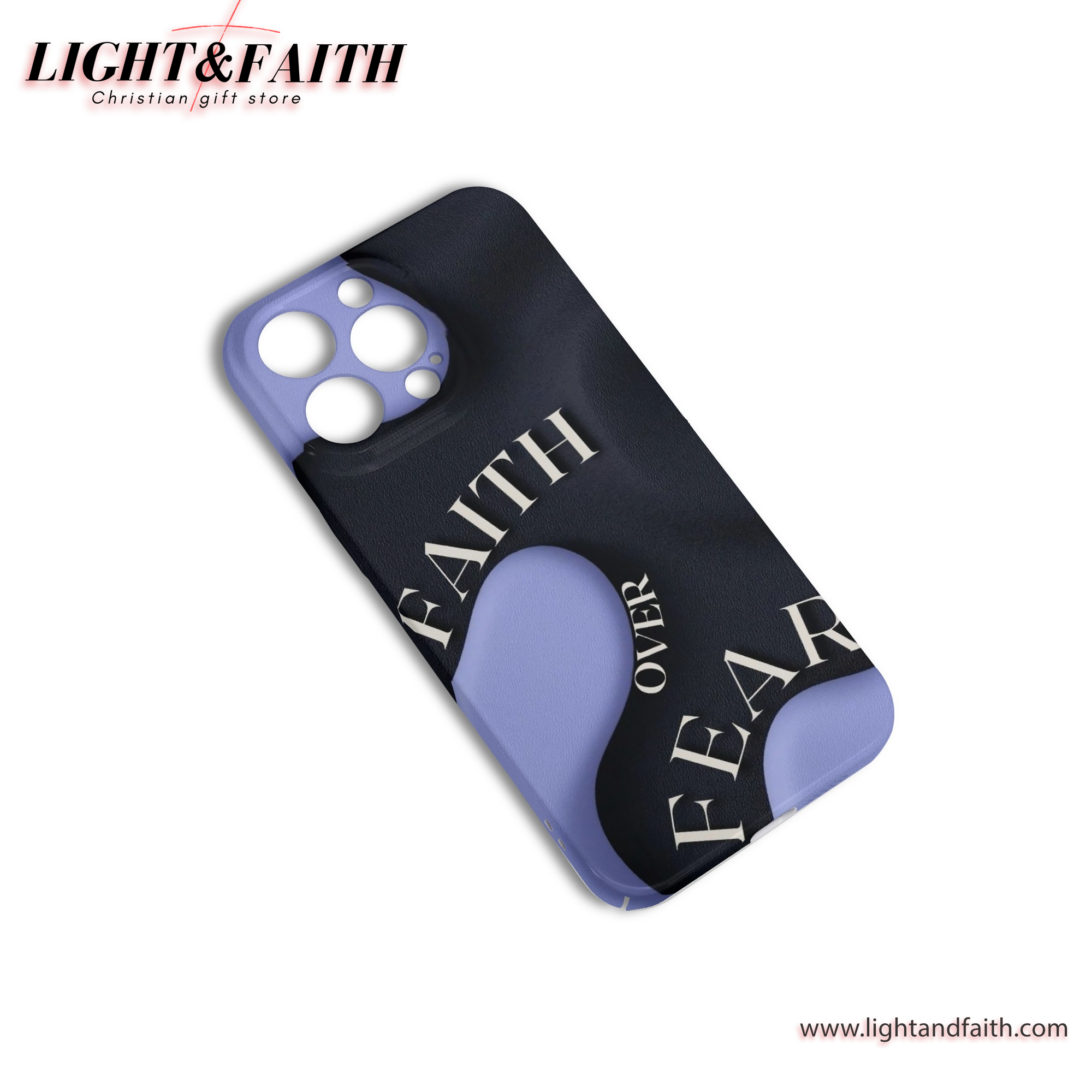 Faith Over Fear Phone Case, Christian Phone Case, Bible Verse Phone Case, Religious Gift, PCLAF46