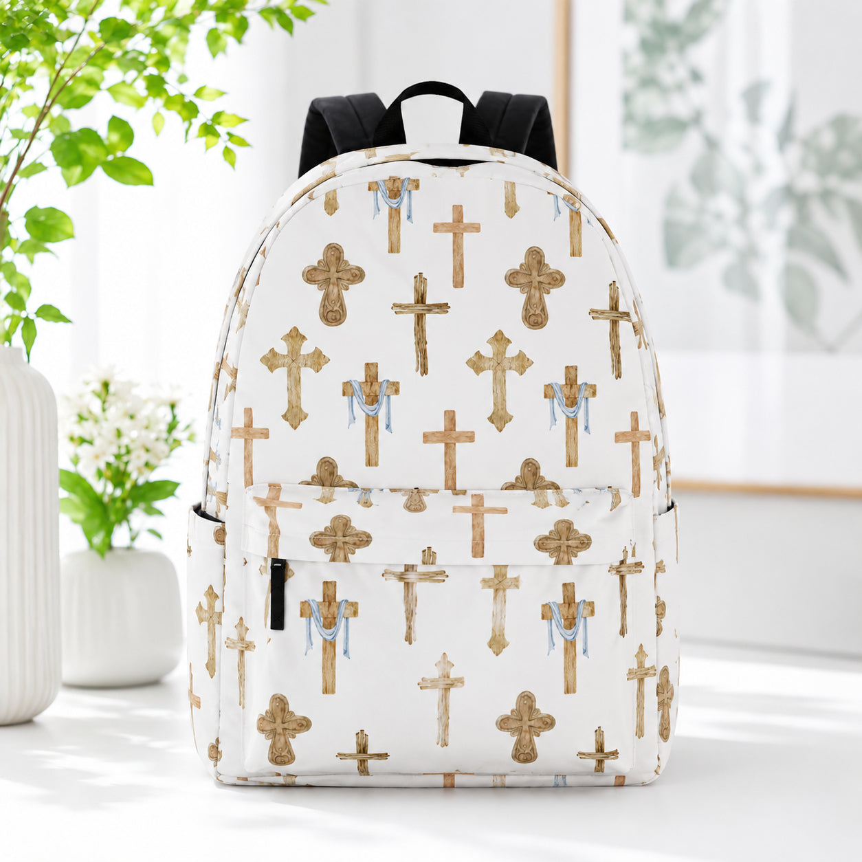 Christian Cross Backpack, Faith School Bag, Christian School Backpack, Faith-Based Backpack, Religious Book Bag, Back to School Christian Gift, Kid Adult Travel Backpack PLAF81