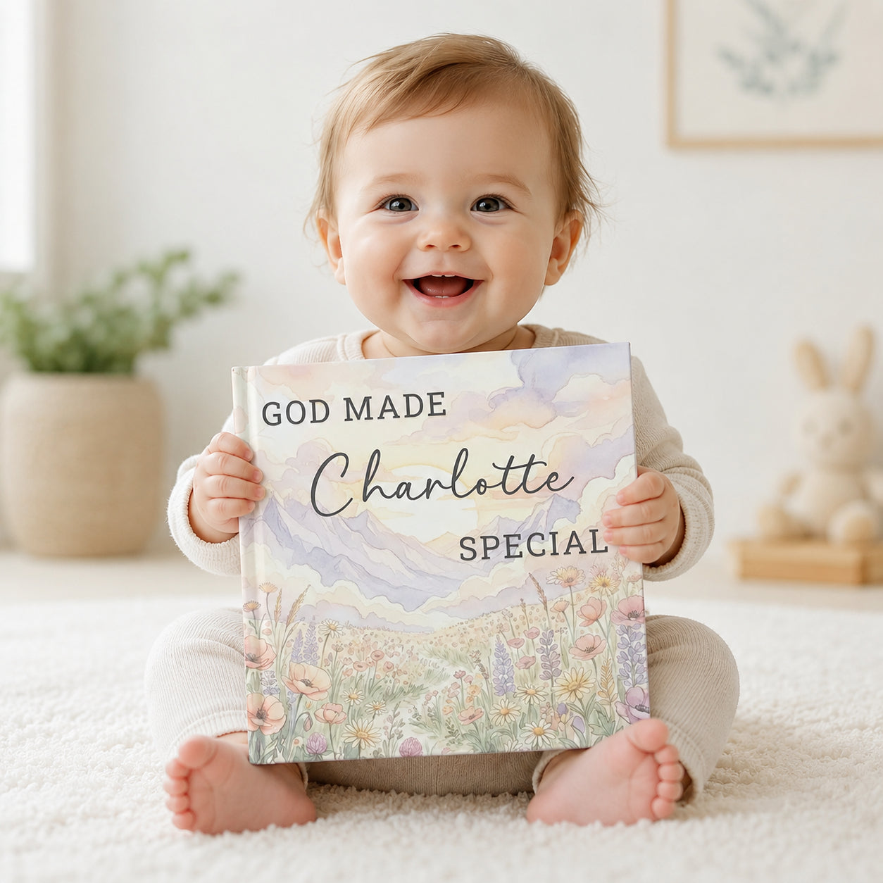 Personalized Christian Book With Name, Baptism Gift, Custom Bible Storybook For Toddlers, Baptism Gift for Boy or Girl, Bedtime Keepsake BOOK04