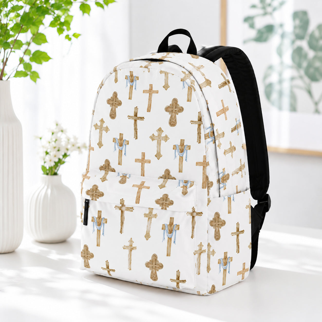 Christian Cross Backpack, Faith School Bag, Christian School Backpack, Faith-Based Backpack, Religious Book Bag, Back to School Christian Gift, Kid Adult Travel Backpack PLAF81