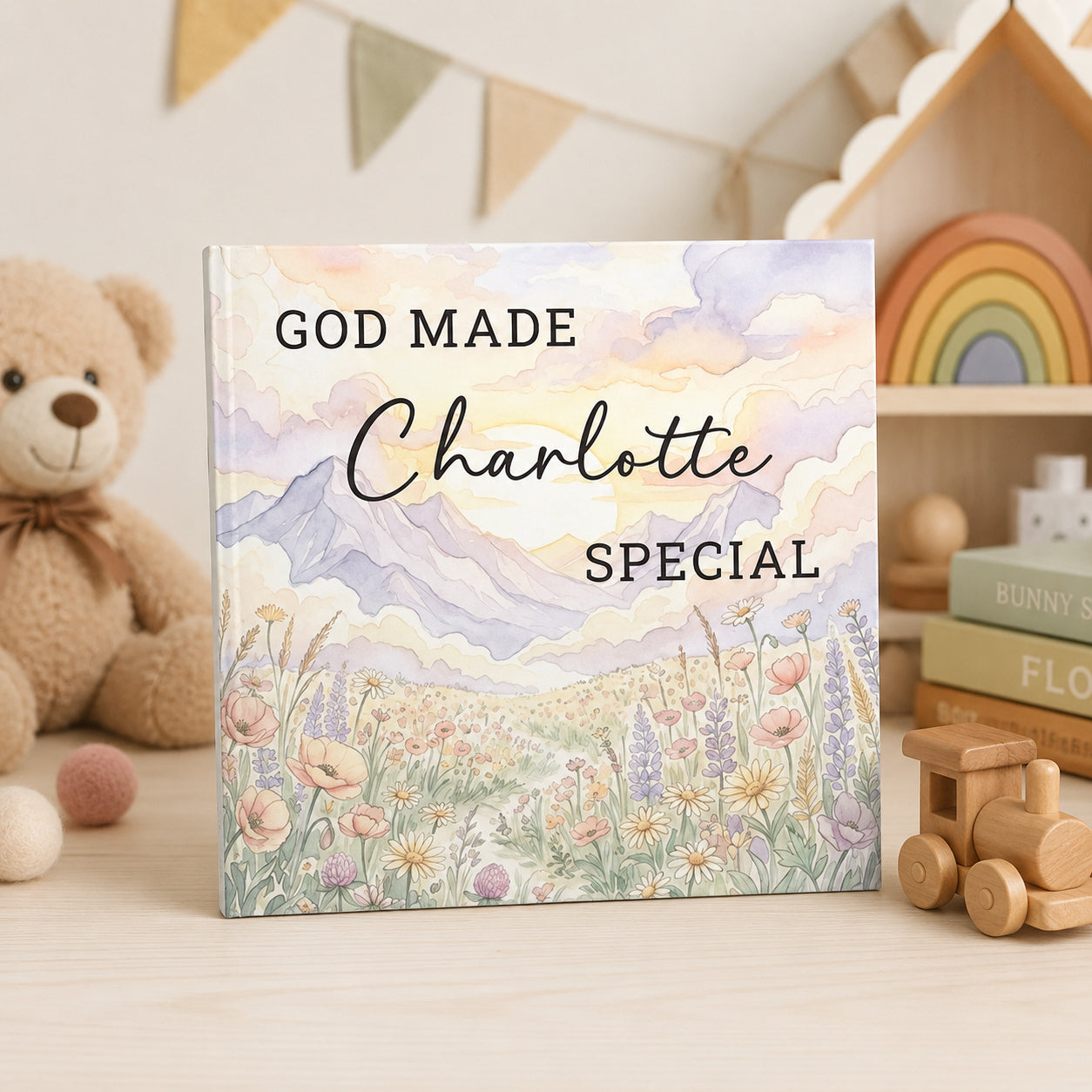 Personalized Christian Book With Name, Baptism Gift, Custom Bible Storybook For Toddlers, Baptism Gift for Boy or Girl, Bedtime Keepsake BOOK04