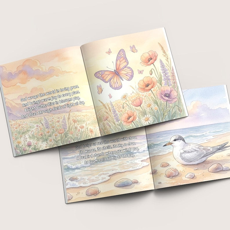 Personalized Christian Book With Name, Baptism Gift, Custom Bible Storybook For Toddlers, Baptism Gift for Boy or Girl, Bedtime Keepsake BOOK04