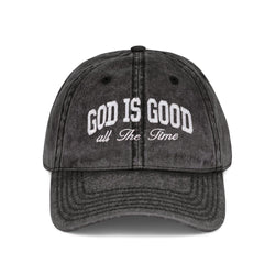God Is Good All The Time Embroidery Baseball Caps, Religious God Washed Cap, Christian Hat LAFH05