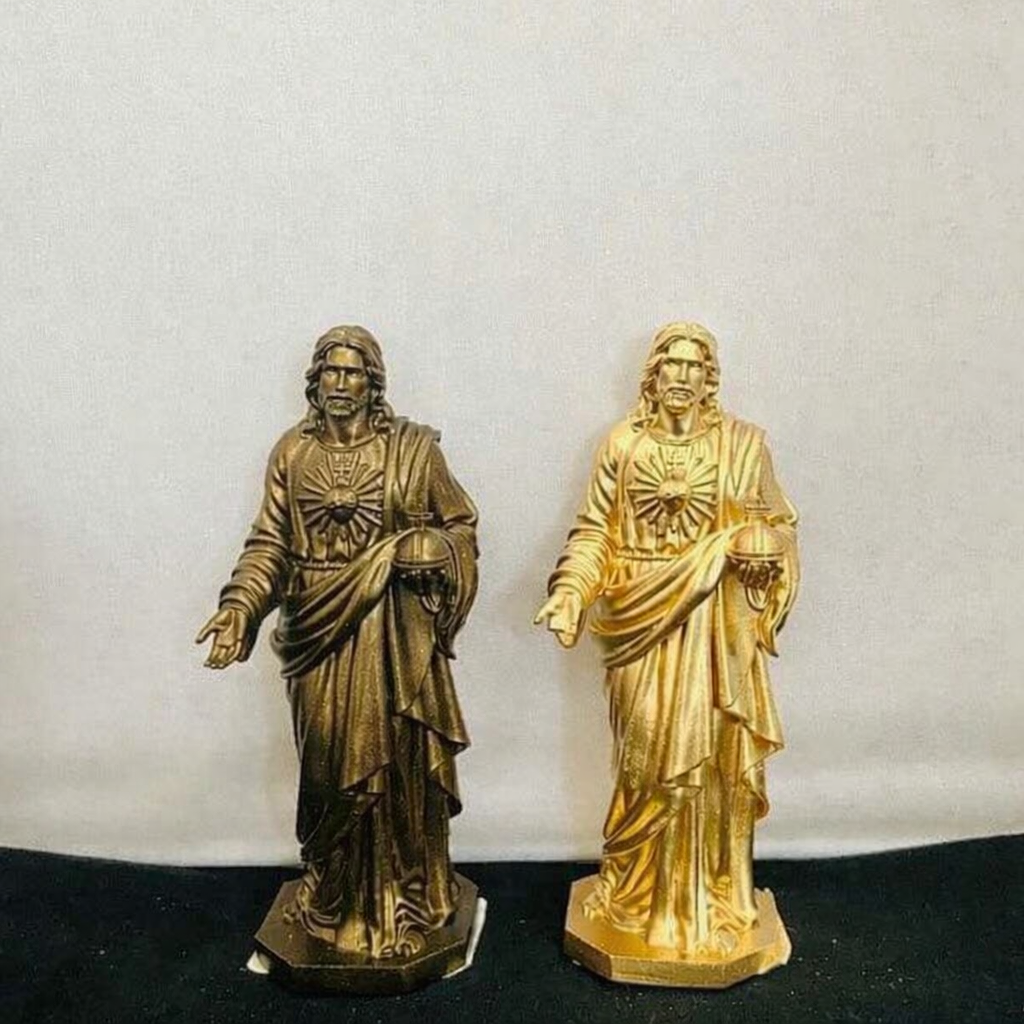 Sacred Heart of Jesus Statue, Catholic Mini Figurine 10cm 15cm, Religious Home Altar Decor, Christian Devotional Statue, Catholic Gift