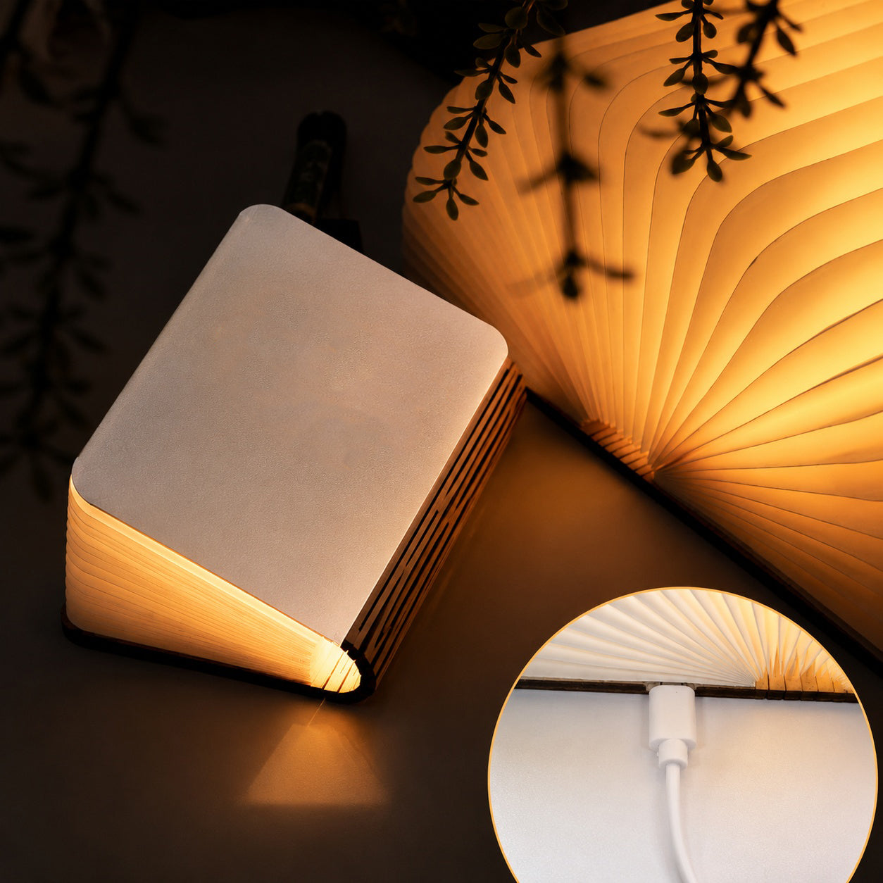 God Says I Am Book Lamp, Christian Bible Verse LED Folding Book Light, Christian Affirmation Night Light, Bible Verse Floral Decor BLLAF13