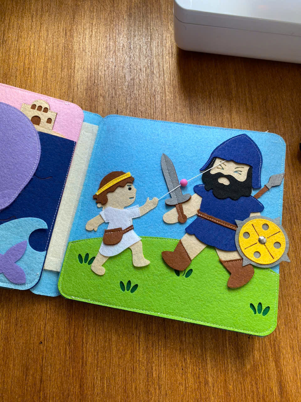Personalized Bible Story Activity Toy, Christian Felt Busy Book, Soft Cloth Storytelling Books, Activity Books for toddlers, Baptism gifts, Montessori toys, Christian Sunday School Toys BB03
