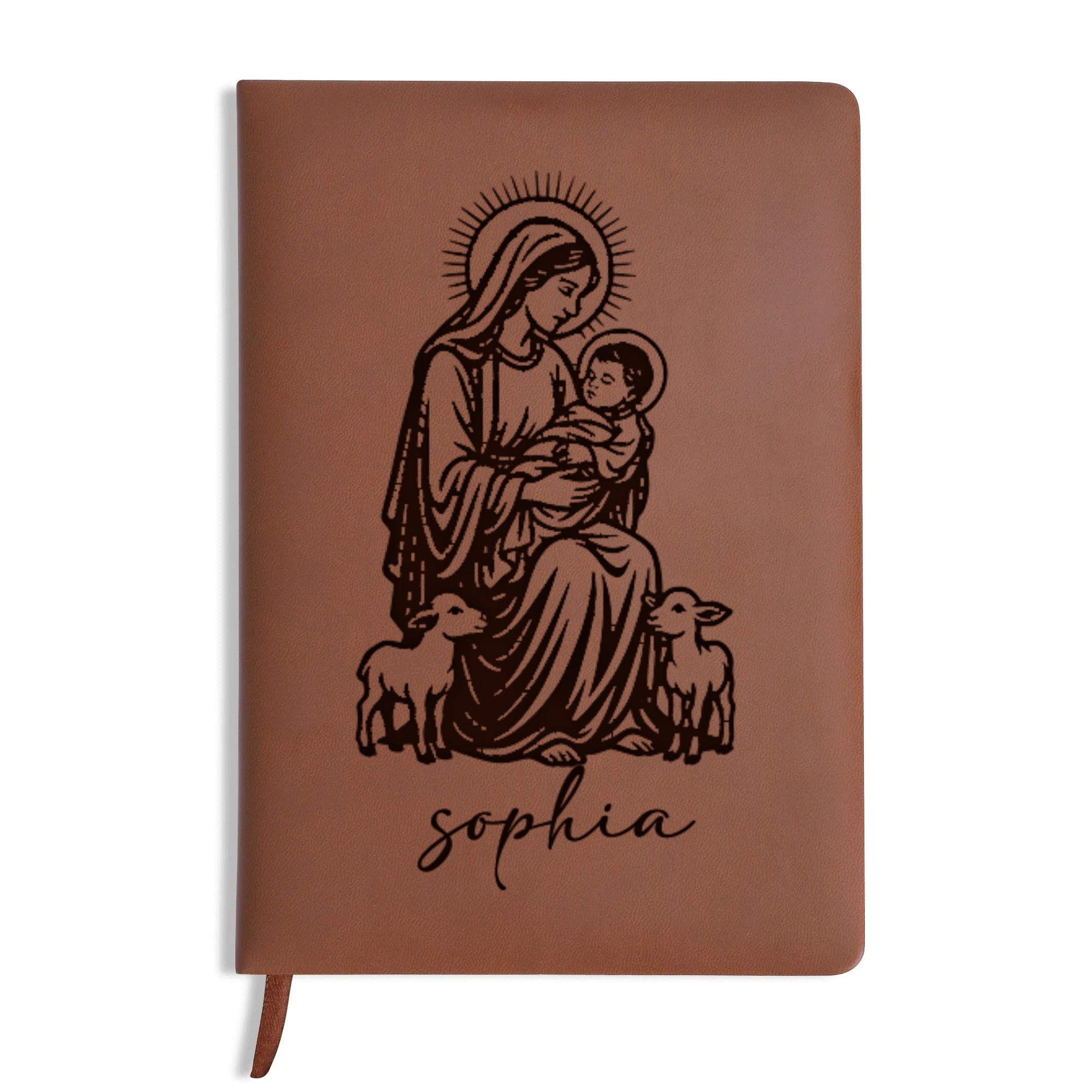 Personalized Christian Journal, Custom Faith Diary with Religious Artwork, Spiritual Notebook Gift for Women and Men, Bible Verse Prayer Journal NBLAF59