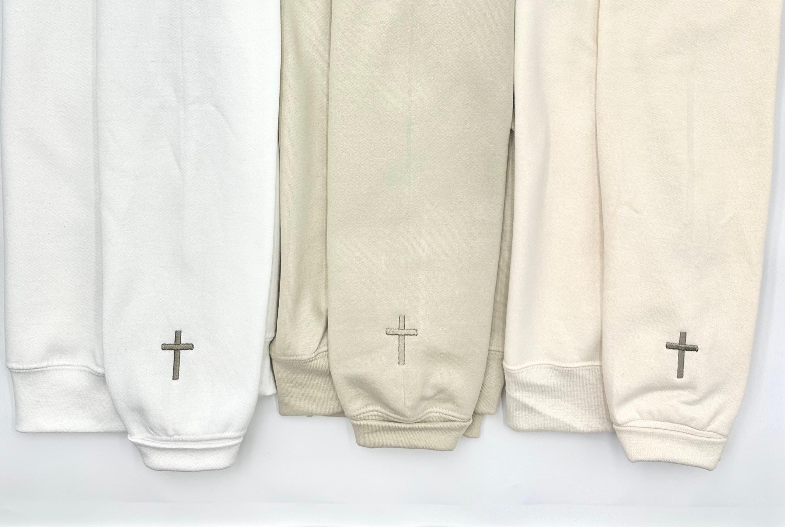 Stronger Than The Storm Embroidered Sweatshirt or Hoodie Christian Apparel Christian Inspirational Crewneck Gift for Friends