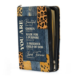 You Are Made For A Purpose Leather Book Cover Personalized Bible Cover With Handle, Spiritual Gift For Christian People, Christian Gift, Bible Covers Jesus Gifts