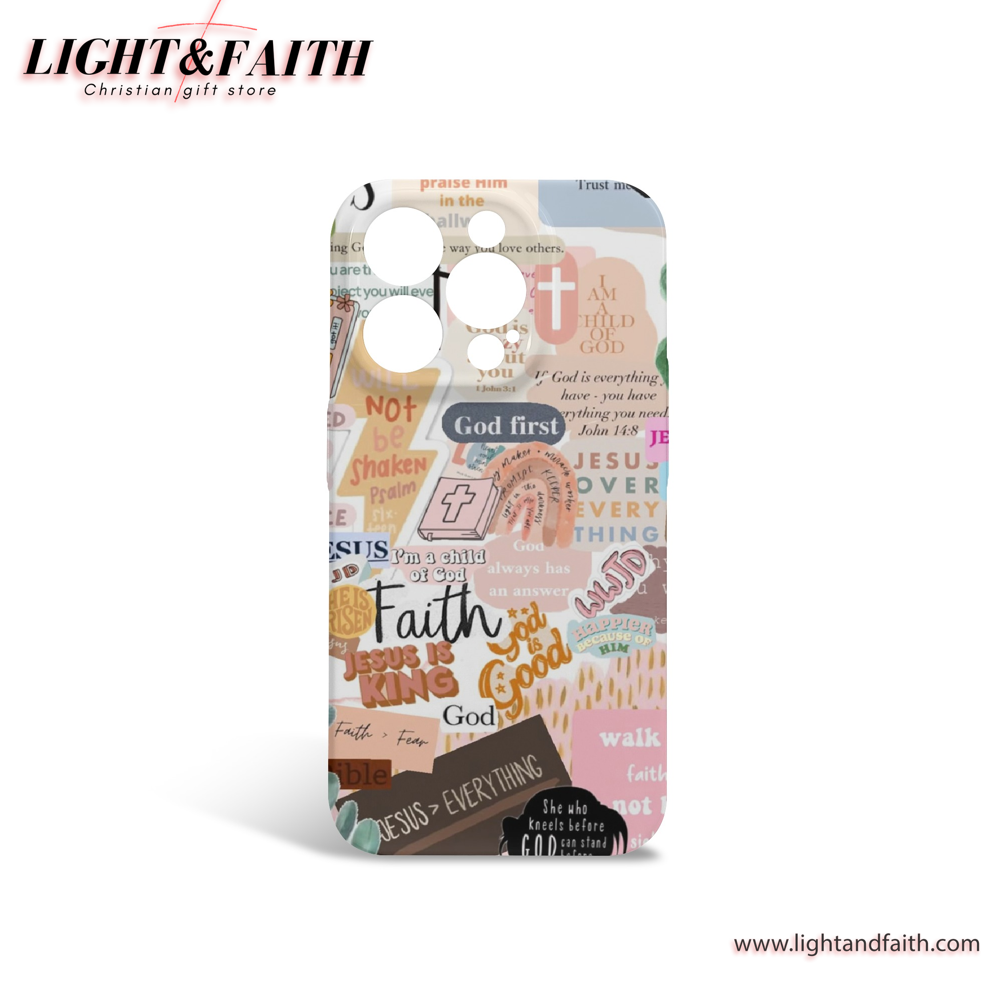 Christian Bible Verse Collage Phone Case, Christian Phone Case, Bible Verse Phone Case, Religious Gift, PCLAF07