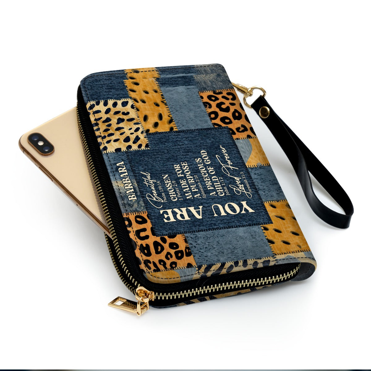 Personalized God Says You Are Christian Leather HandBag, Custom Name Scripture Handbag, Religious Faith Gift for Women BLAF19