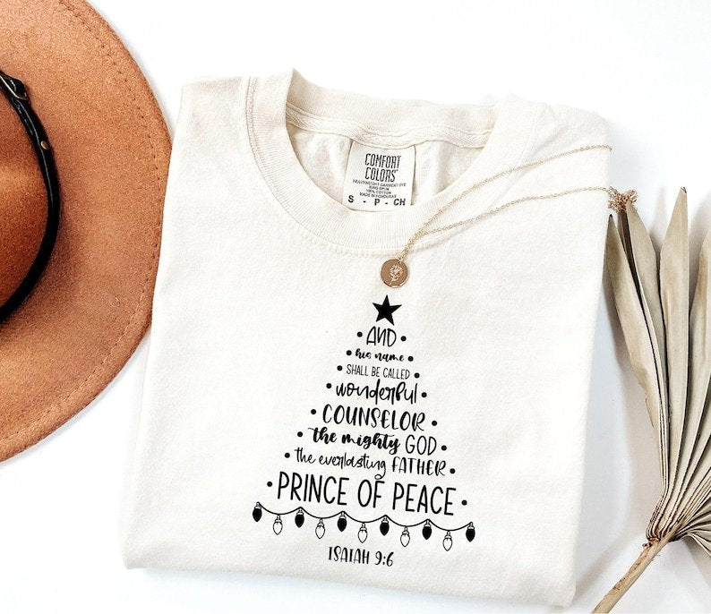 Comfort Color Religious Christian Christmas Shirt, Faith Shirt, Jesus Lover Gift, Holiday Nativity Outfit CFNE06