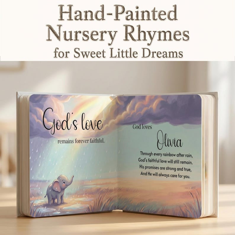 Personalized God Loves You Everyday - Book With Name, Baptism Gift, Custom Bible Storybook For Toddlers, Baptism Gift for Boy or Girl, Bedtime Keepsake BOOK06