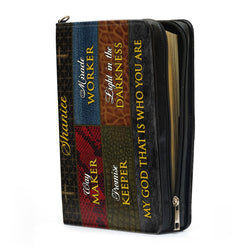 Way Maker Leather Book Cover, Personalized Bible Cover With Handle, Spiritual Gift For Christian People, Christian Gift, Bible Covers Jesus Gifts
