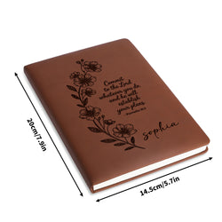 Personalized Christian Journal with "Proverb 16:3", Custom Faith Notebook, Religious Gift for Prayer and Reflection, Spiritual Diary for Women and Men. NBLAF70