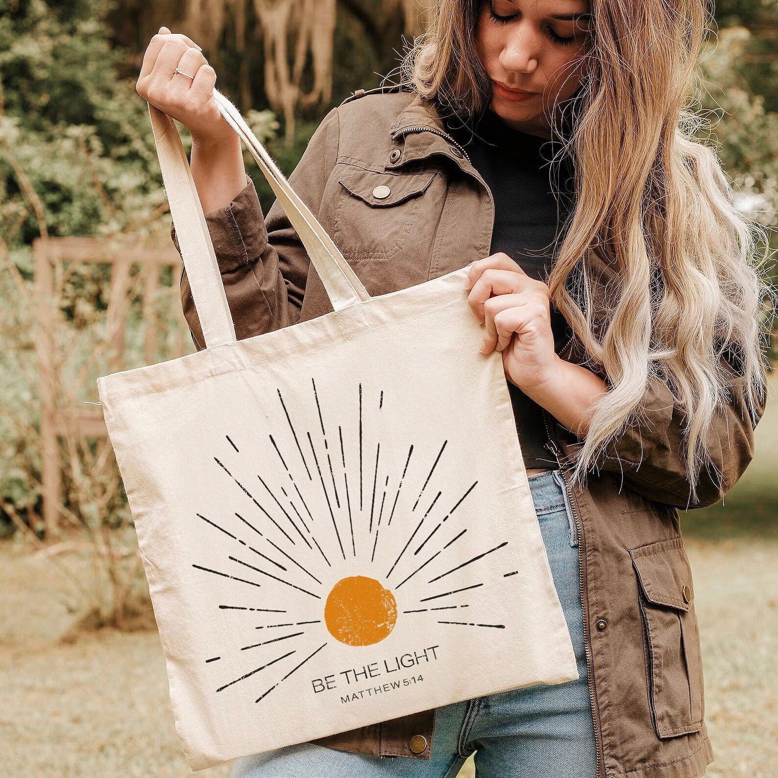 Christian Tote Bags – Jesus Canvas Tote, Church & Travel Bag, Beach Tote, Religious Gift, Christian Merch, Faith-Based Accessories TBLAF08